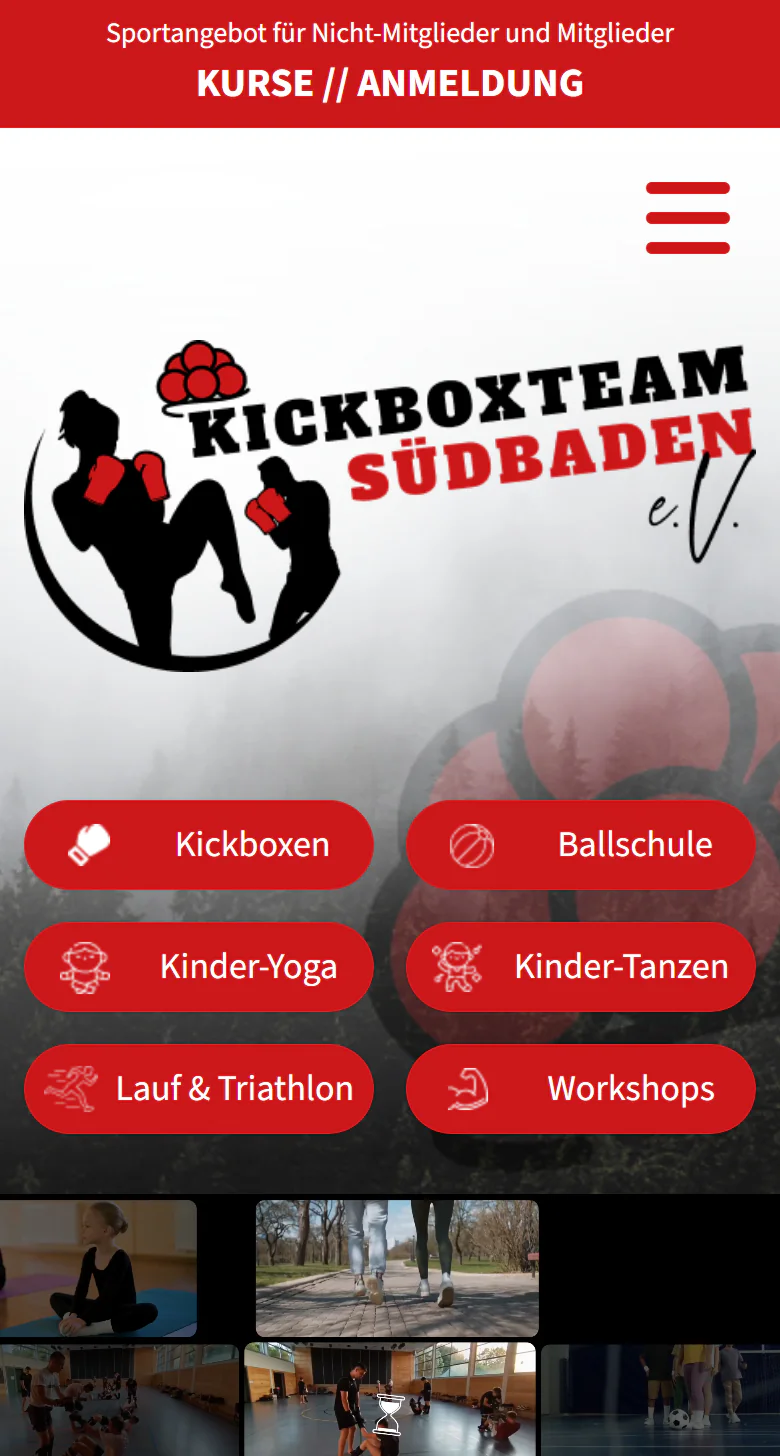 Website des Kickboxteam Südbaden e.V.