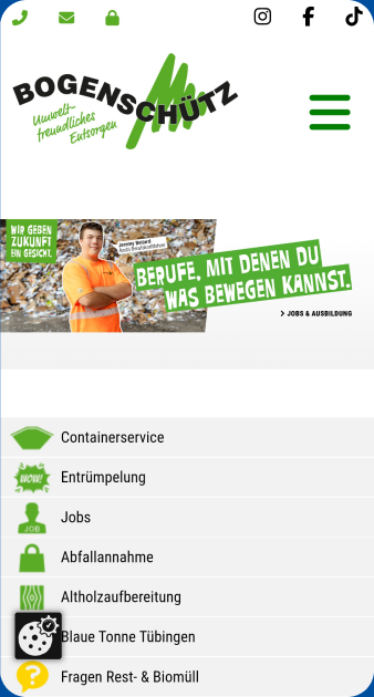 Website von Bogenschütz Metallbau